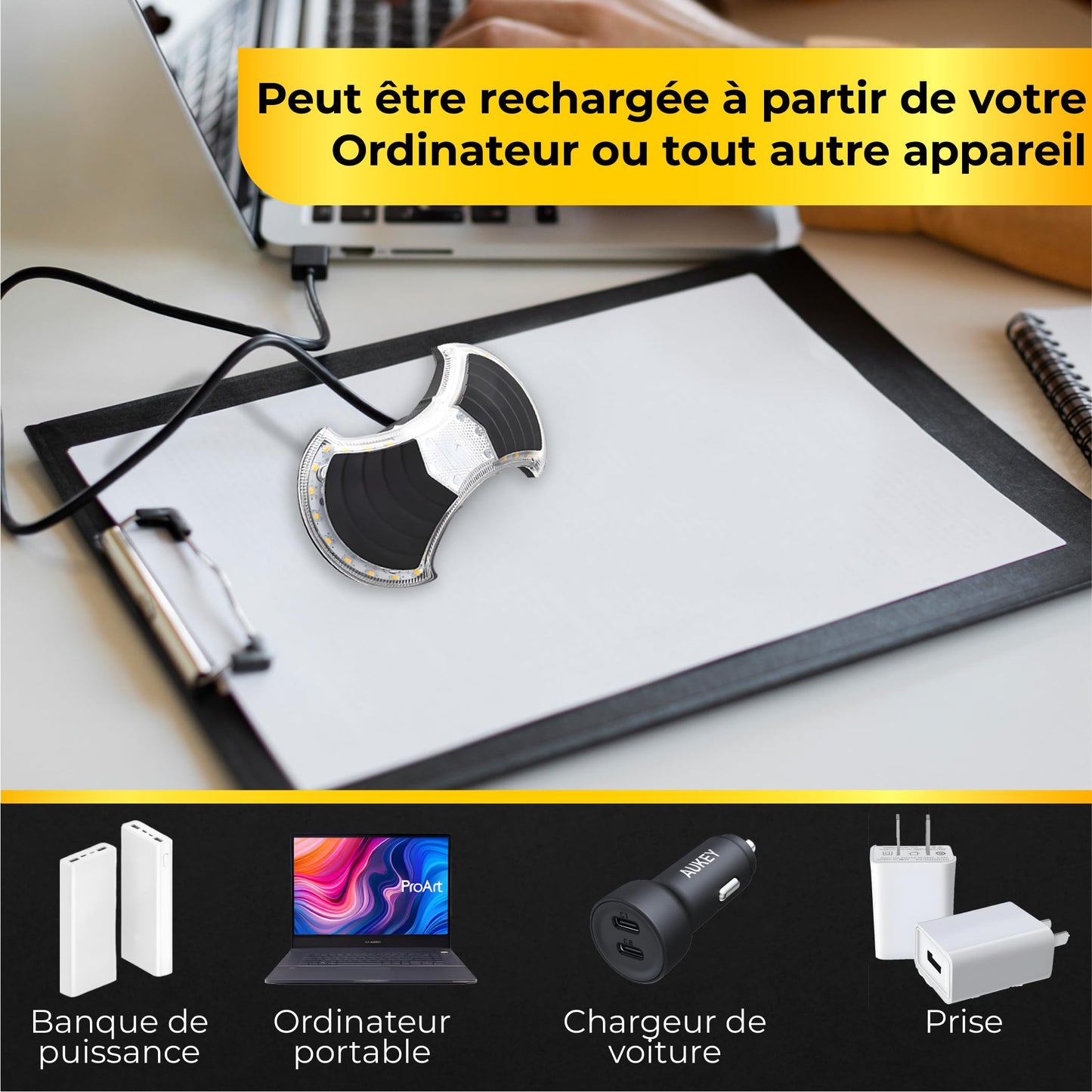 OWLZEN lumière avant et arrière avec clignotants pour vélo et trottinette - Accessoires et fixation universelle arrière pour trottinette compris, télécommande sans fil, lampe LED rechargeable par USB